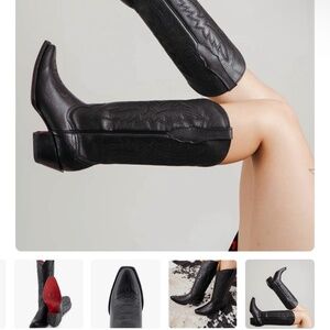ROCKEM Red Bottom Cowgirl Boots